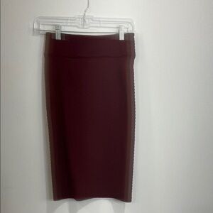 Forever 21 Red Pencil Skirt Knee-Length Work